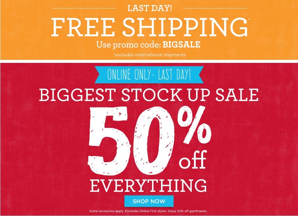 Gymboree Online Sale Entire Site 50 off + FREE Shipping!