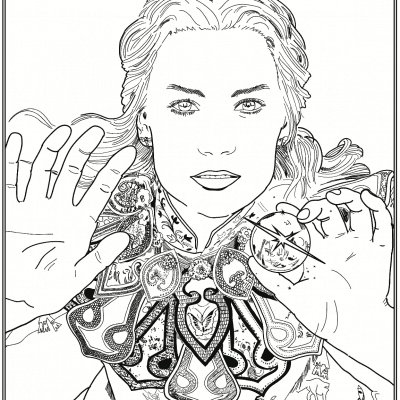 Alice in Wonderland adult coloring pages