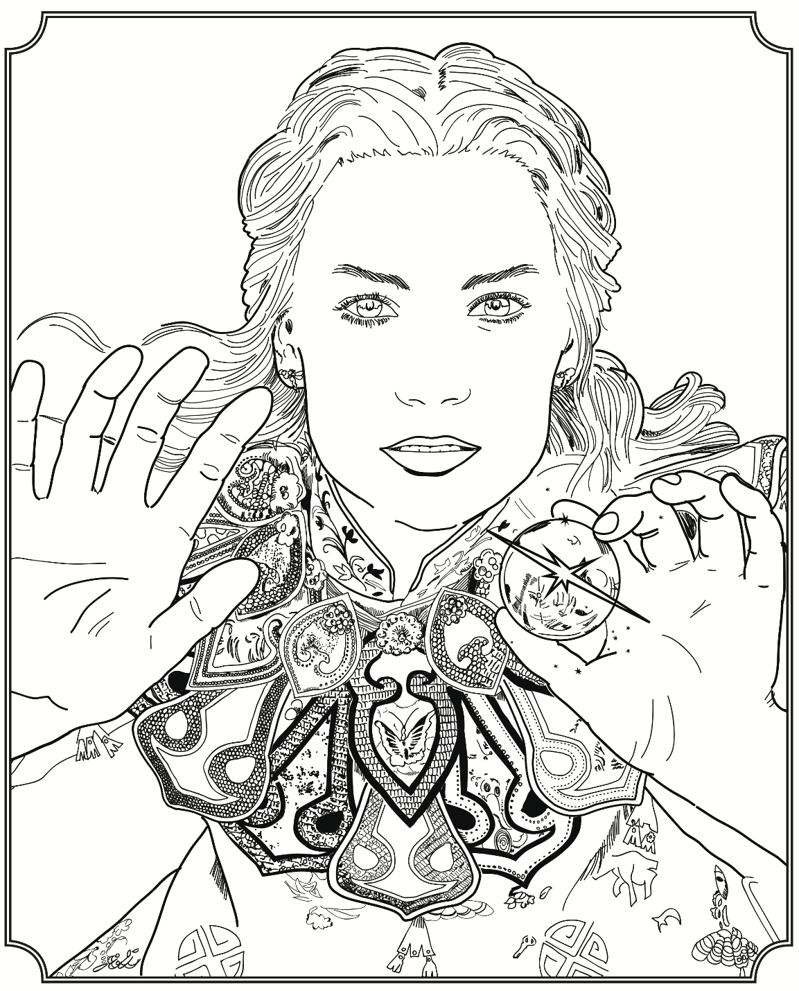 Printable Trippy Alice In Wonderland Coloring Pages