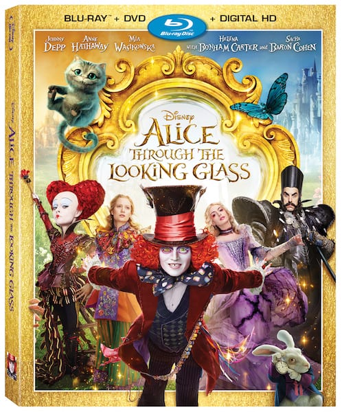 Alice Through the Looking Glass blu-ray dvd