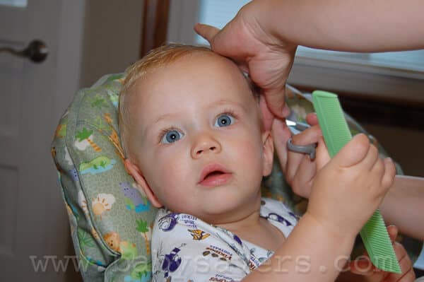 baby's first haircut
