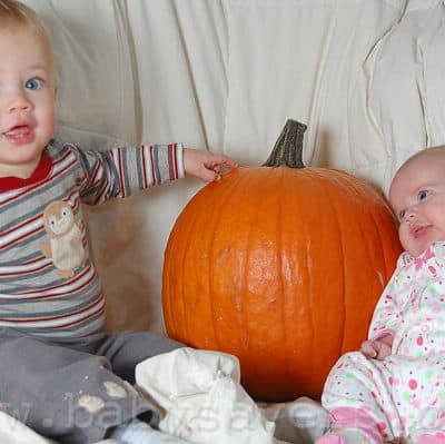 baby's first halloween picture