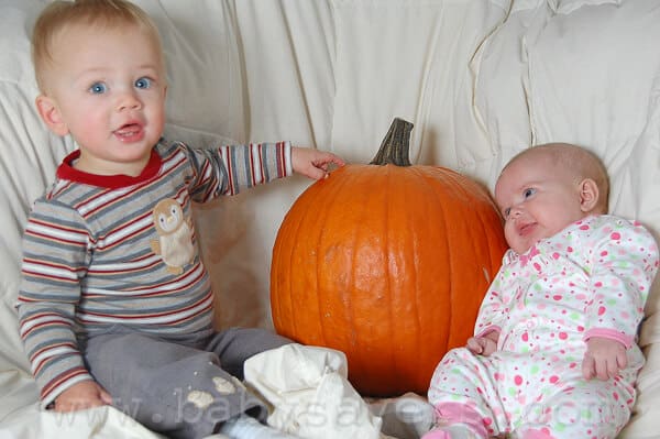 baby's first halloween picture
