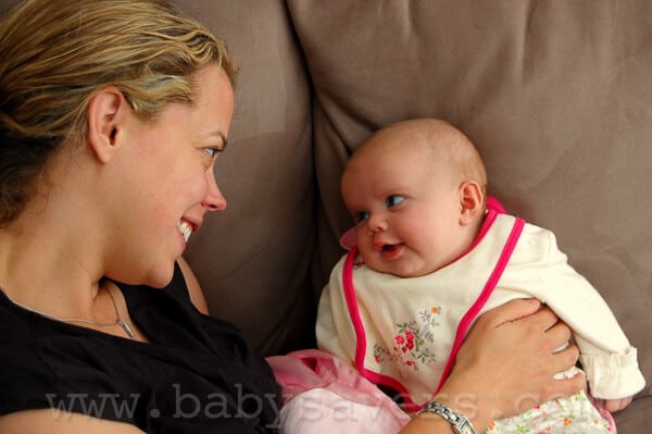 baby's first smile picture