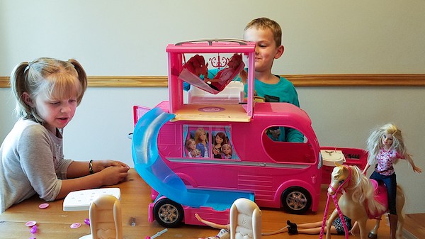 Barbie Pop-Up Camper Playset