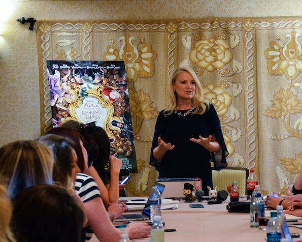 Disney press trip bloggers Alice Through the Looking Glass interview Suzanne Todd