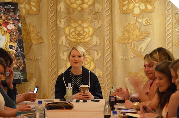 Disney press trip blogger mia wasikowska interview