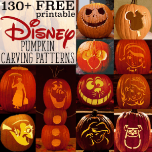 Disney pumpkin stencils