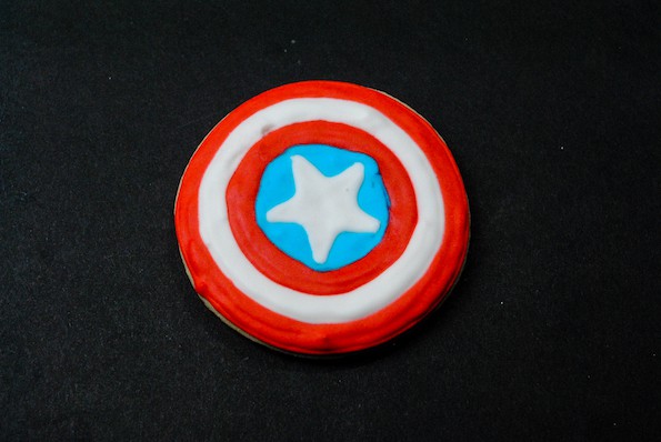 easy captain america shield cookies