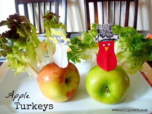 easy thanksgiving crafts apple turkey