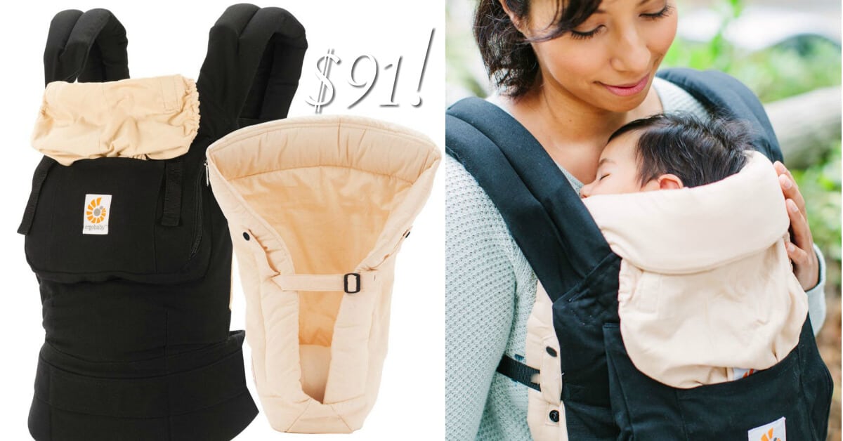 An Ergobaby Carrier AND an Infant Insert for 91 Save 30 with Free