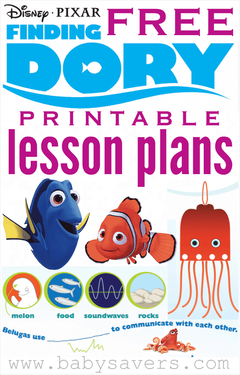 Download Finding Dory Lesson Plans for Teachers or Parents