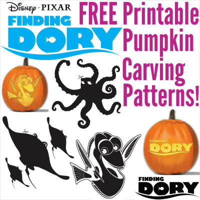 Finding Dory pumpkin carving patterns