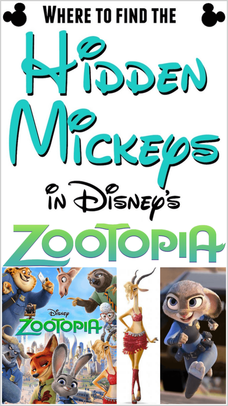 hidden mickeys in zootopia