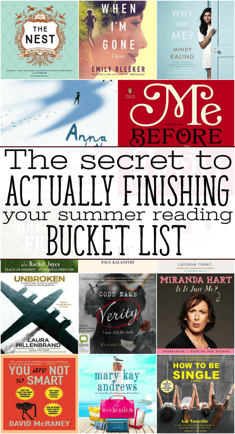 how to finish your summer reading bucket list