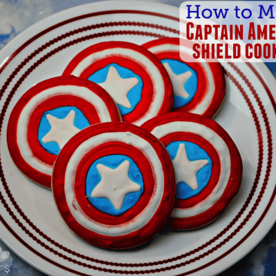 Captain America Shield Cookies