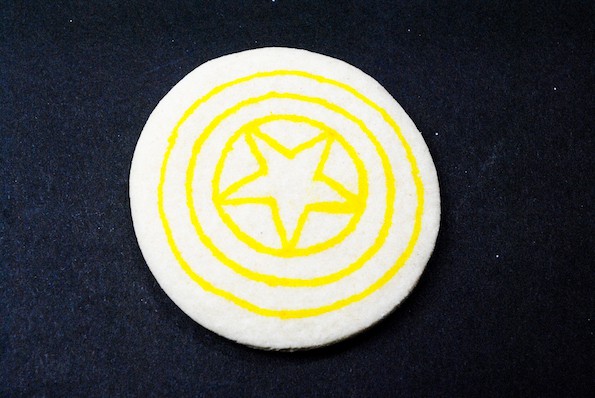 how to make captain america shield cookies