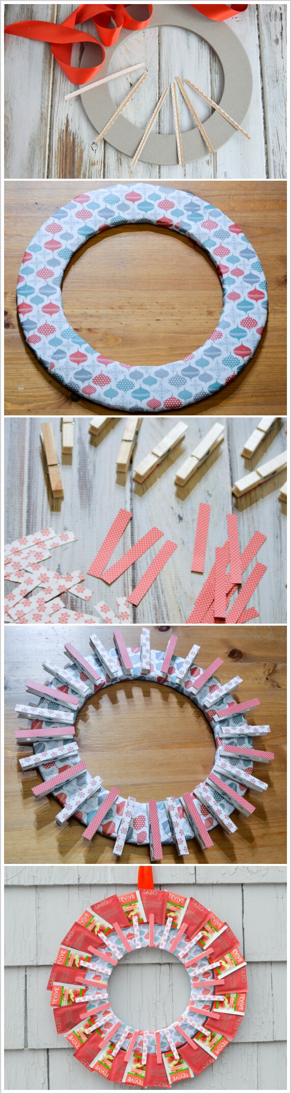 diy tea bag wreath tutorial