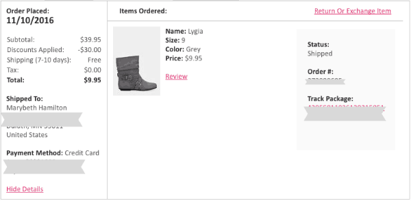 Justfab Boots $10