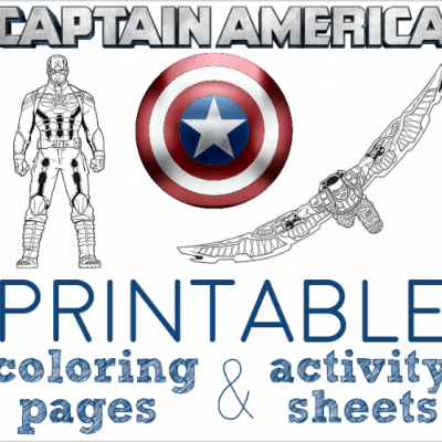 captain america coloring pages and activity sheets