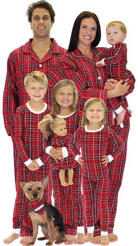 SleepytimePjs Matching Red and Black Plaid PJs