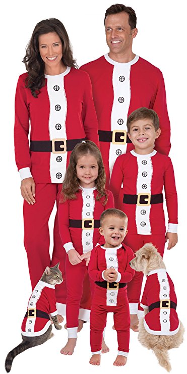 PajamaGram Santa Suit Matching Family Pajama Set