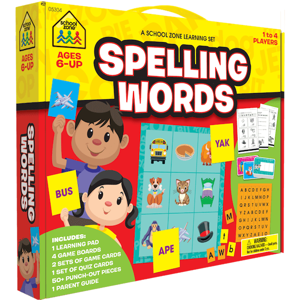 school zone spelling words learning set