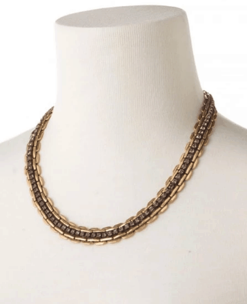 stella and dot jolie sparkle chain link necklace