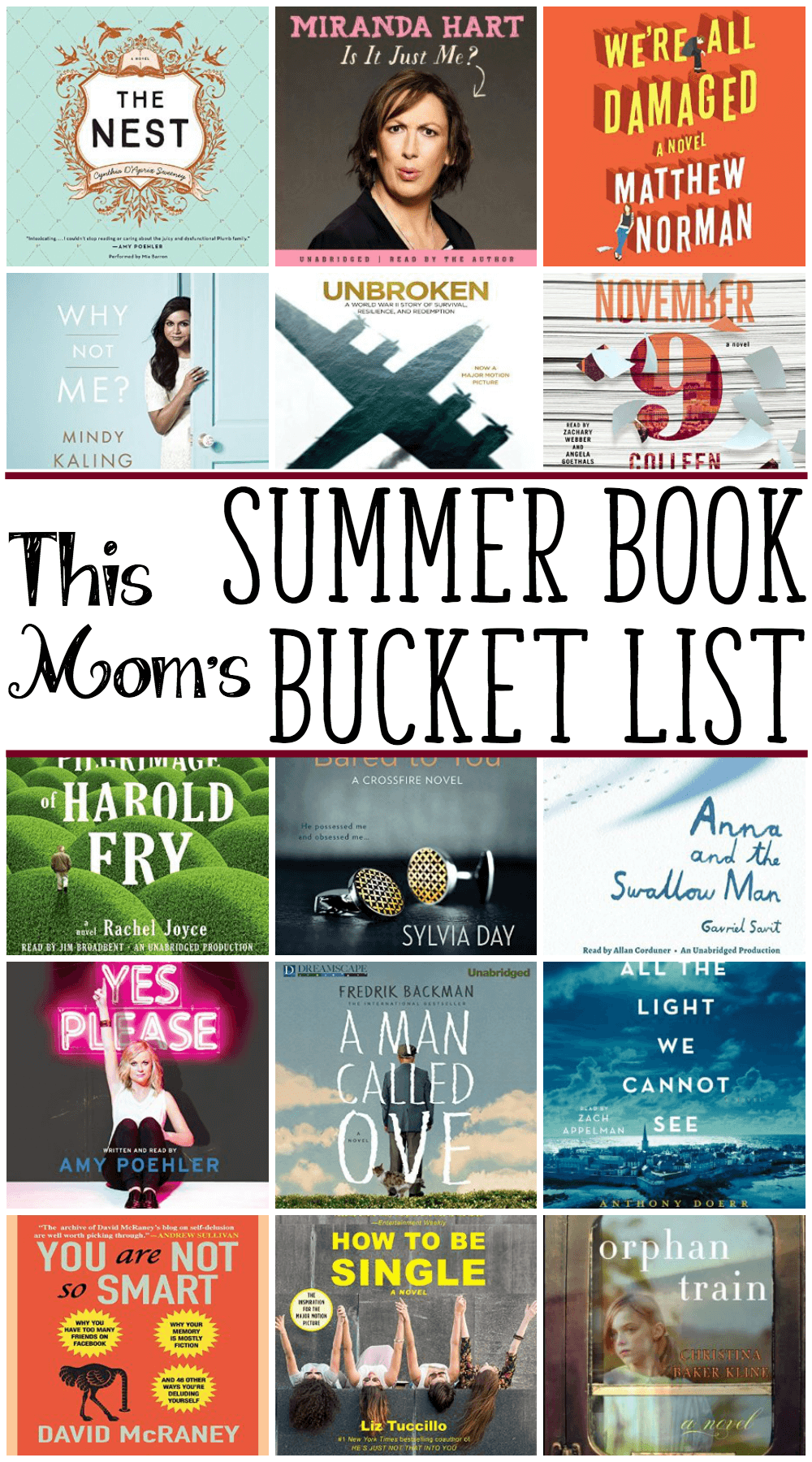 summer reading bucket list