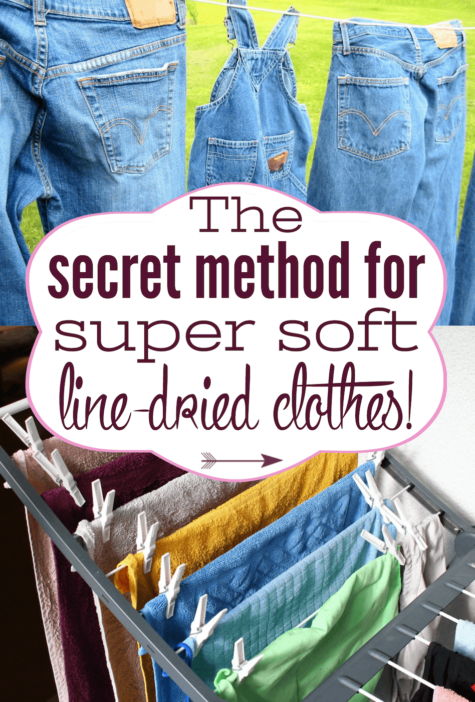 soft line dried clothes