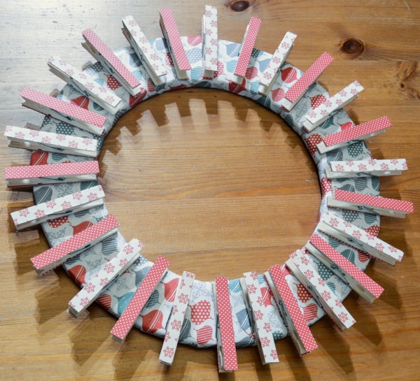 tea bag wreath diy