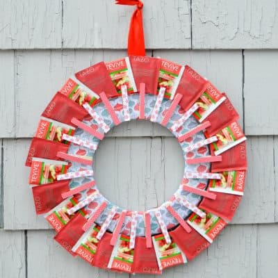 tea bag wreath