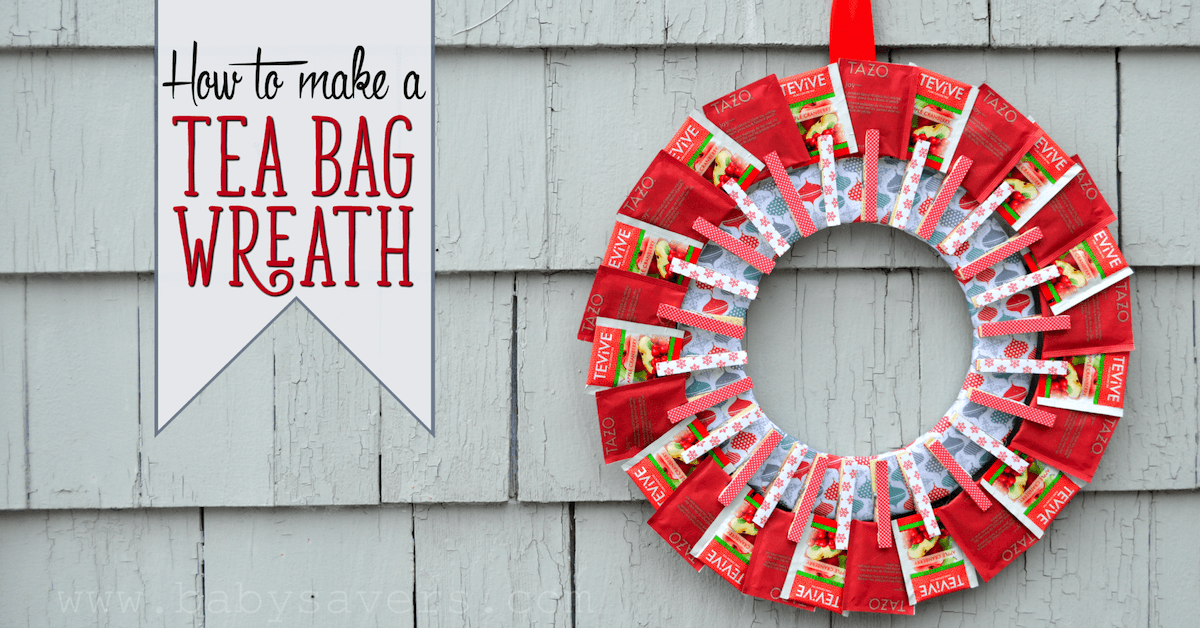 diy tea bag wreath