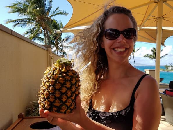 pineapple drink at the four seasons maui