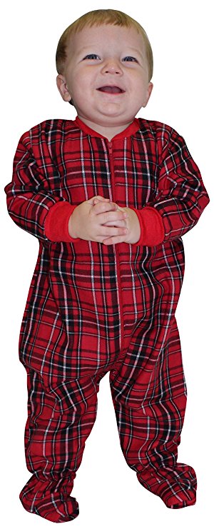 Plaid Thermal Pajamas for Infants