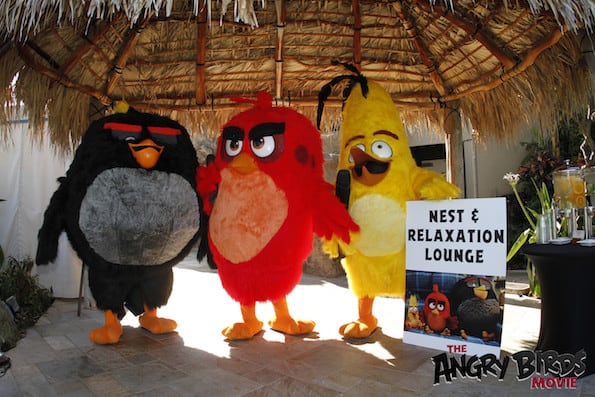 Yoga four seasons resort Maui angry birds press junket